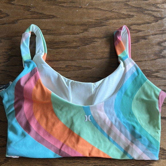 Hurley Multicolor Striped Swim Top - Picture 4 of 5